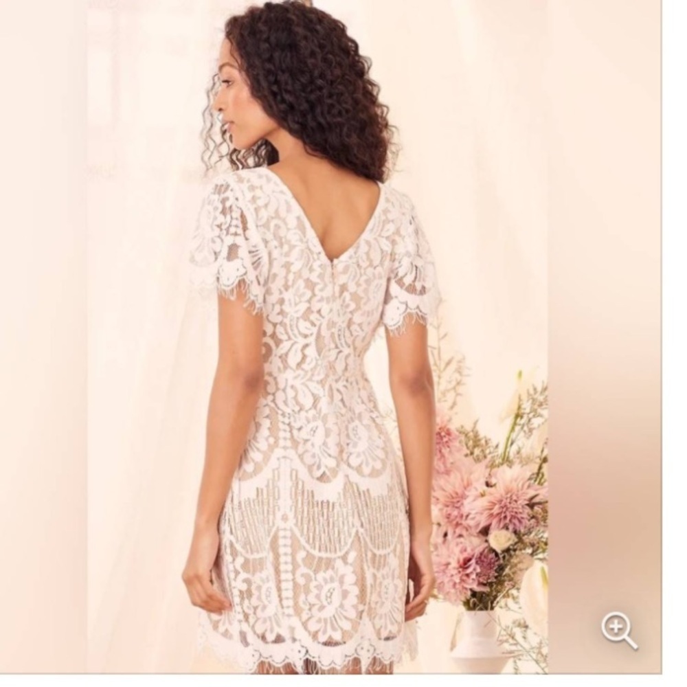 Lulu's White Lace Mini Dress - Picture 3 of 15
